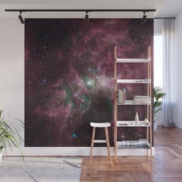 Abstract Purple Space Image Wall Mural