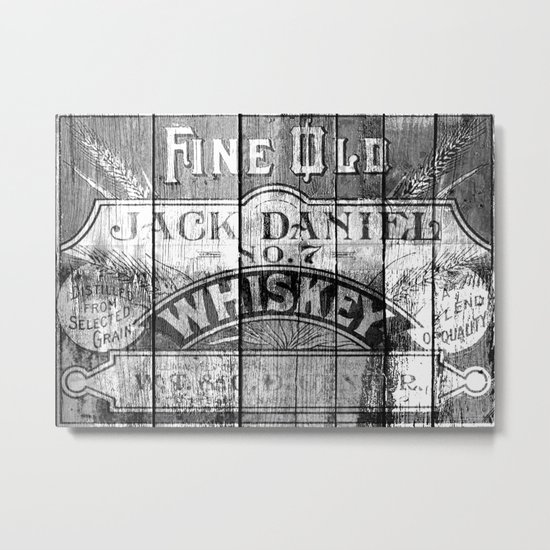 Jack Daniel - Vintage Wiskey Metal Print