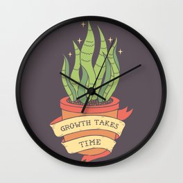Growth Takes Time Wall Clock