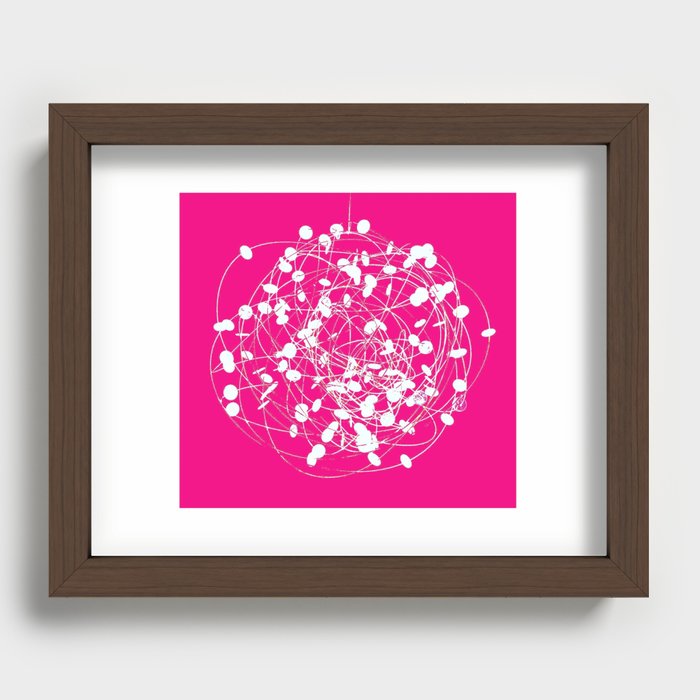 Pennies on Wire Recessed Framed Print