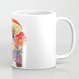 Kawaii Anime girl with enchanted forest mushroom theme Coffee Mug