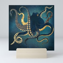 Metallic Octopus IV Mini Art Print
