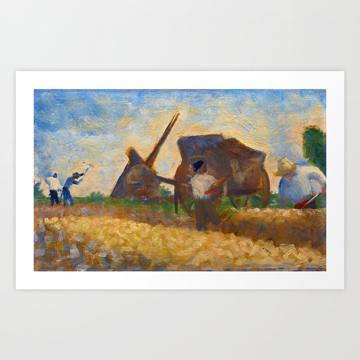 Les Terrassiers_Georges Seurat French artist(1859-1891) Art Print