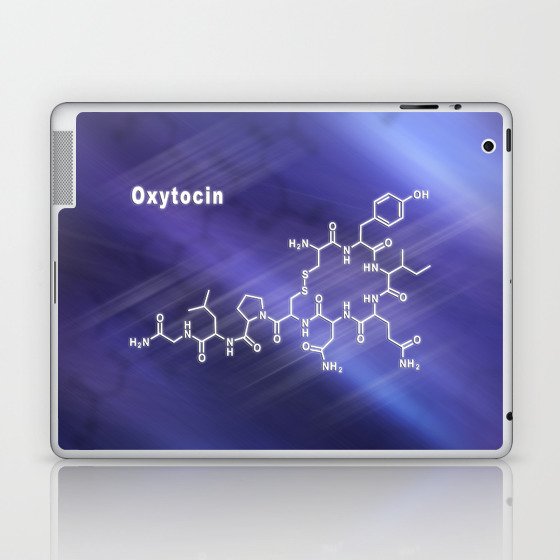 Oxytocin Hormone Structural chemical formula Laptop & iPad Skin