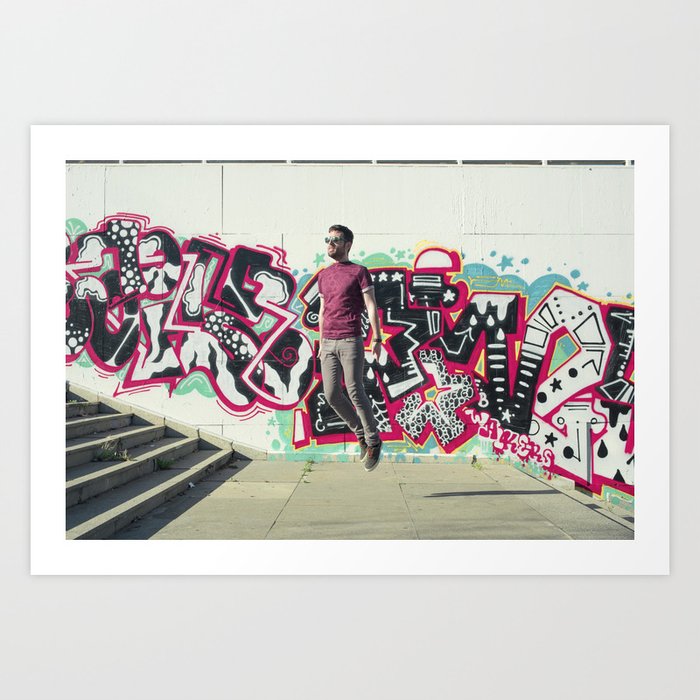 Hipster Abduction Art Print