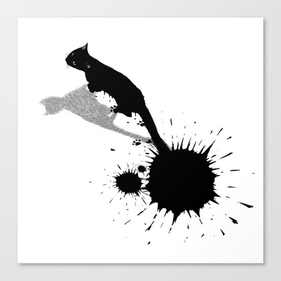 Inkcat2 Canvas Print