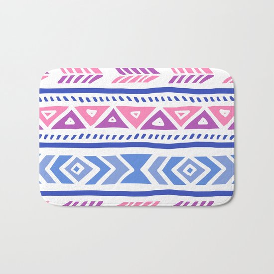 Tribal Pattern Bath Mat
