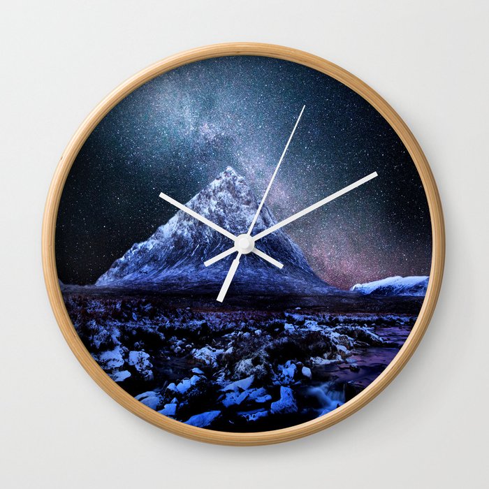Milky Way Mountain Wall Clock