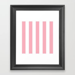 Stripes in Pink Framed Art Print