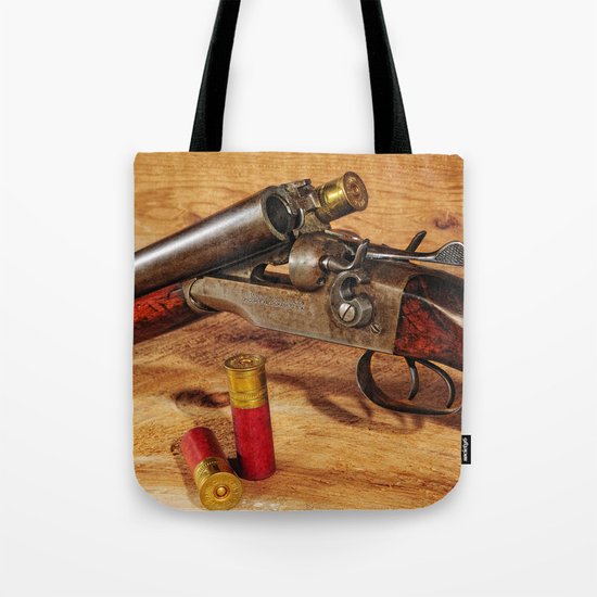 Old Double Barrel Stevens Tote Bag