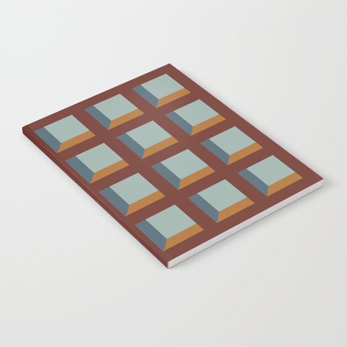 Minimalist 3D Pattern XV Notebook