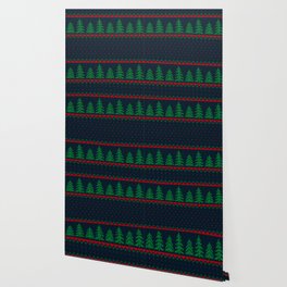 Seamless Knitted Christmas Pattern 23 Wallpaper