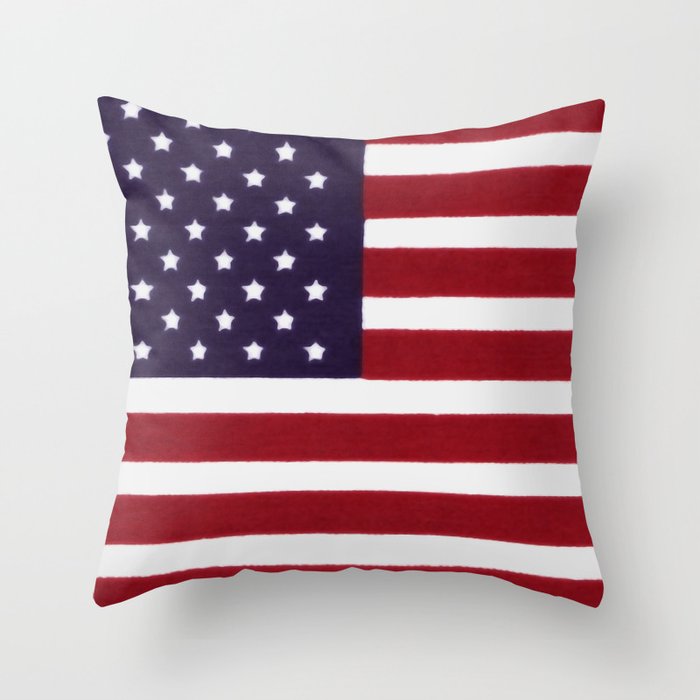 USA Star Spangled Banner Flag Throw Pillow