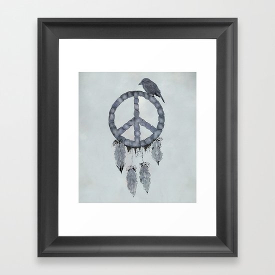 A dreamcatcher for peace Framed Art Print