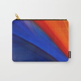 Bright orange and blue Carry-All Pouch | Fraktal, Glowshiny, Flow, Classicblue, Orange, Digital, Summer, Glow, Blue, Brigthness 