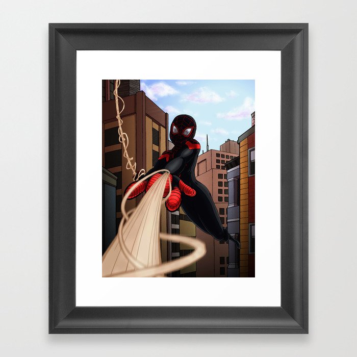 Finally Getting the Hang of This Superhero Thing Framed Art Print