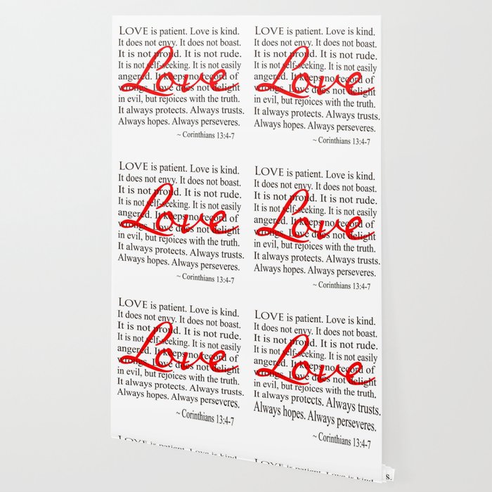 Love Is Patient Love Is Kind Wallpaper By Taiche Society6