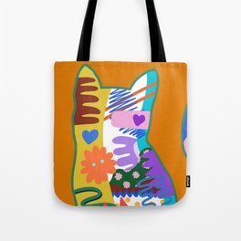 Abstract cat meow 1 Tote Bag