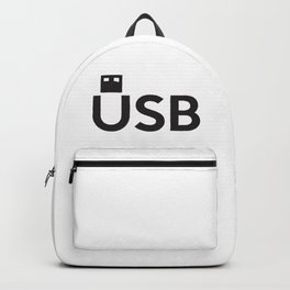 USB Backpack | Sticks, Plugin, Plug, Graphicdesign, Port, Little, Memory, Drive, Space, Ports 