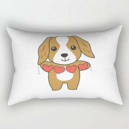 Cocker Spaniel Valentine's Day Cute Animals With Rectangular Pillow