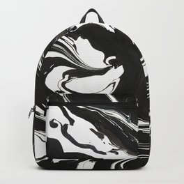 Black artistic painting Backpack