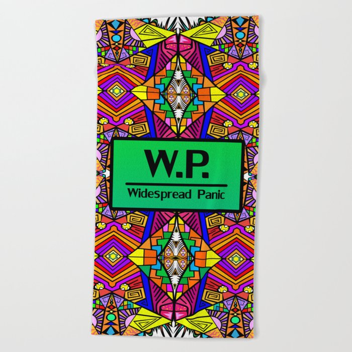 WP - Widespread Panic - Psychedelic Pattern 1 Beach Towel