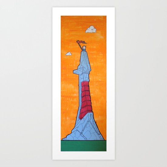 Roof Top Art Print