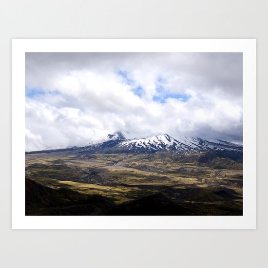 Mountain Fields Art Print