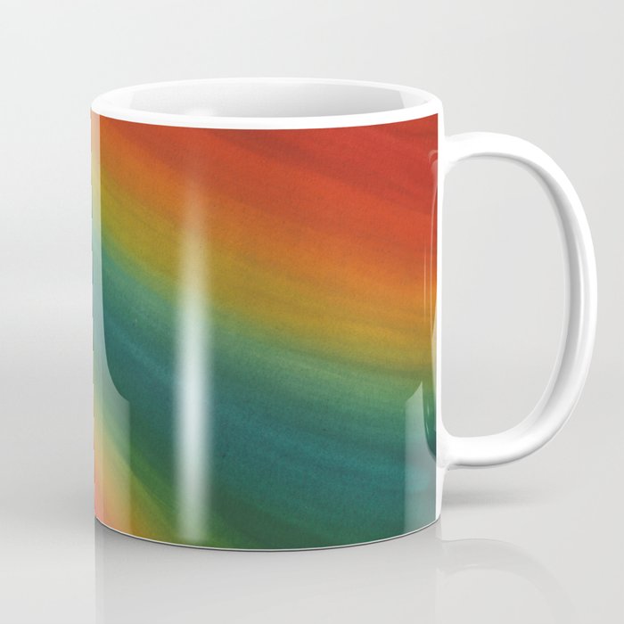 Rainbow lines of Pride Coffee Mug