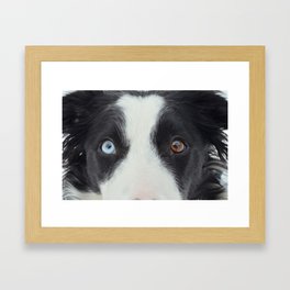 Heaven and Earth in her eyes.  Framed Art Print