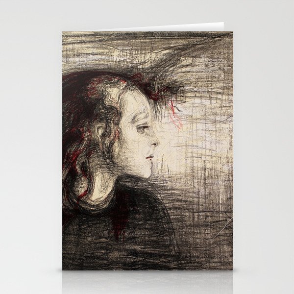 Edvard Munch - The Sick Child Stationery Cards