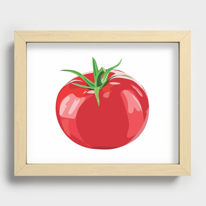 Vector Art Tomato  Recessed Framed Print