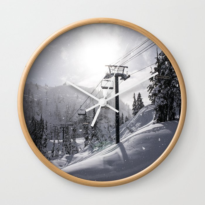 Mt Baker Ski Lift Wall Clock