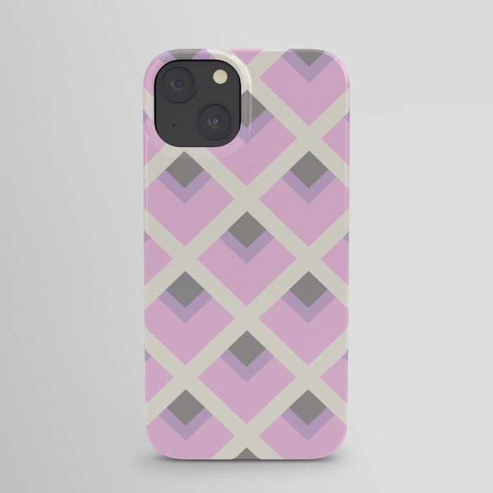 Pink geometry iPhone Case