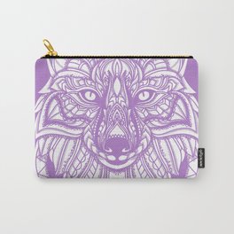 Hand Drawn Fox - Pink Carry-All Pouch