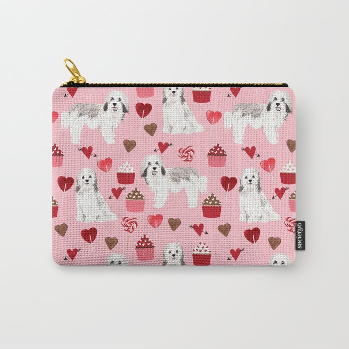 Havanese valentines day cupcakes love hearts dog breed gifts for dog lover pure breed must haves Carry-All Pouch