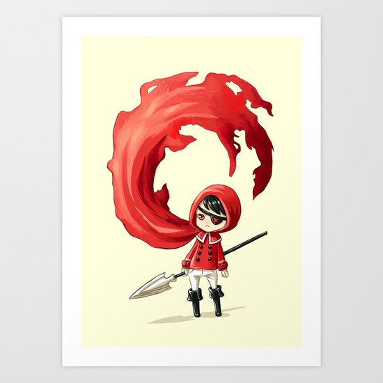 Red Cape Art Print
