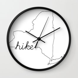 New York State HIKE Wall Clock