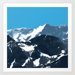 swiss mountains Art Print