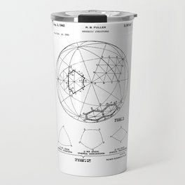 Buckminster Fuller 1961 Geodesic Structures Patent Travel Mug