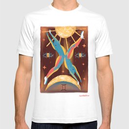 Gemini Zodiac sign Art T-shirt
