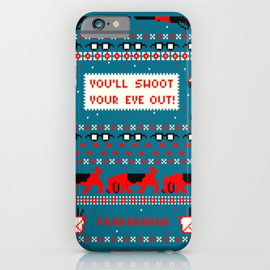 A Christmas Sweater (Blue) iPhone & iPod Case