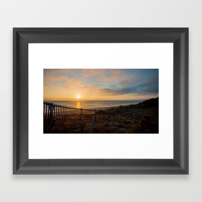 Cape Cod- Sunrise over Nauset Beach Framed Art Print