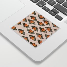 Just Butterflies in Orange Sticker
