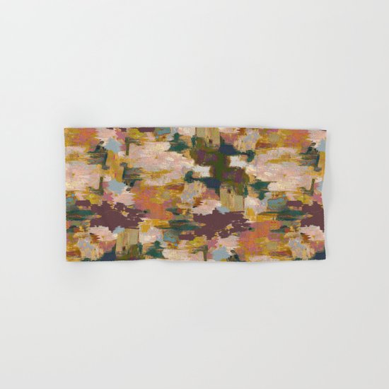 Watercolor Pattern Hand & Bath Towel