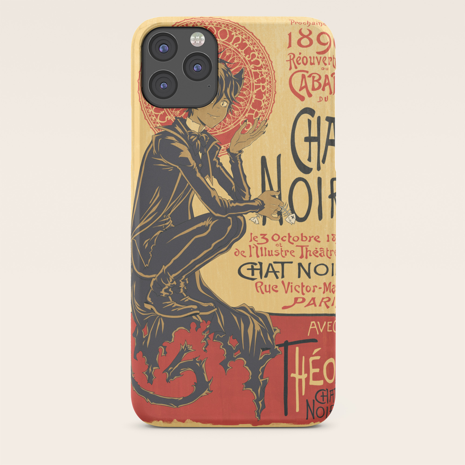 Theo Le Chat Noir Iphone Case By Zimmay Society6