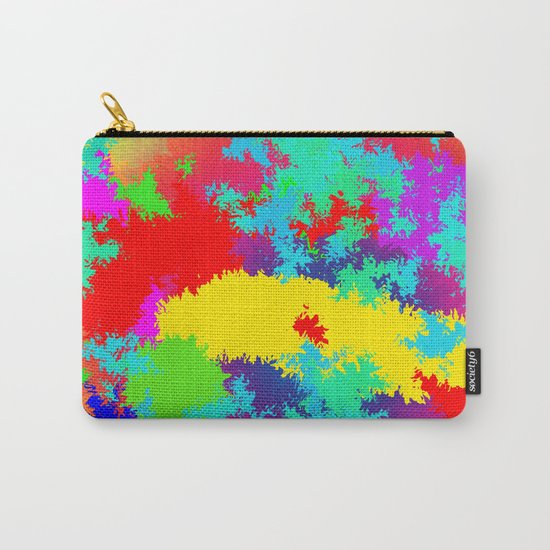 Colourful Random Trippy Pattern Carry-All Pouch