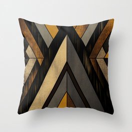 Contemporary Tribal Pattern: Mounument Throw Pillow