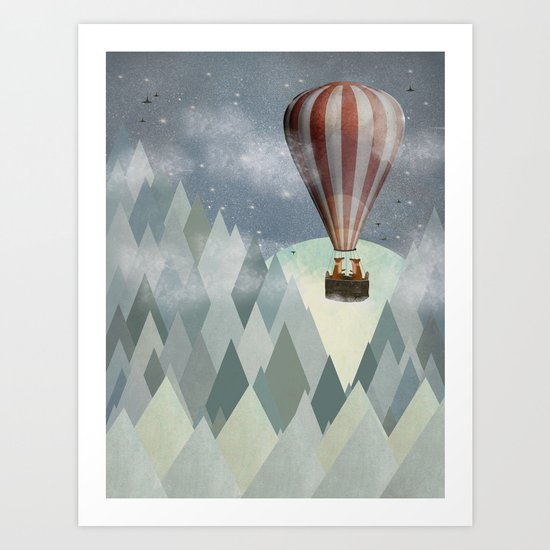 mr and mrs fox great adventure Art Print