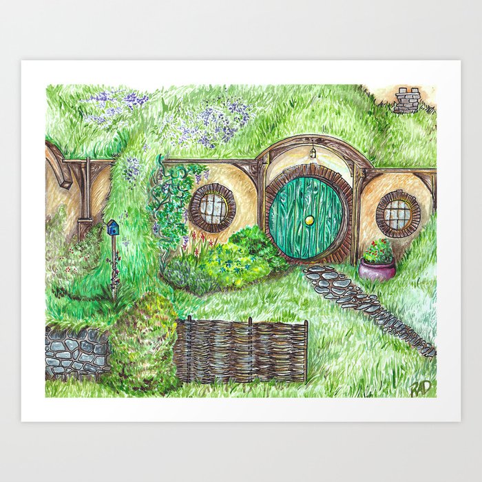 Cozy Hole In the Ground Art Print